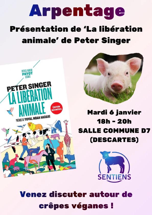 Arpentage : Présentation de 'La Libération Animale' de Peter Singer