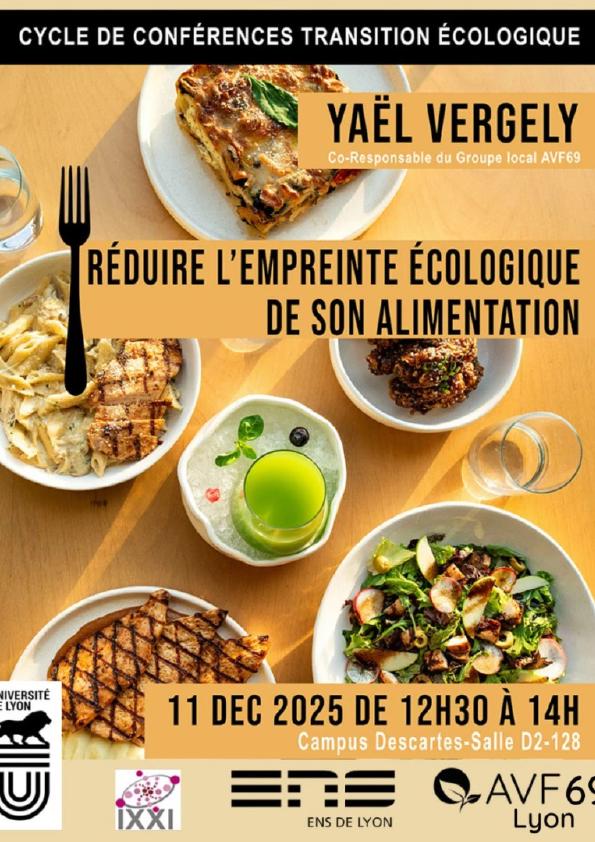 Conférence par l'AVF : Réduire l'empreinte écologique de son alimentation