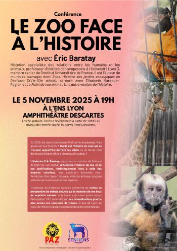Conférence : Le zoo face à l'histoire